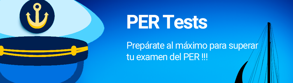 Banner promocional de la app PER Tests - Patrón de Recreo